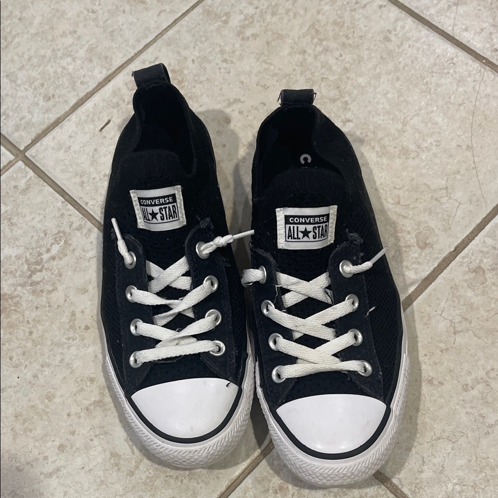 Converse Black and White Low Top Sneakers